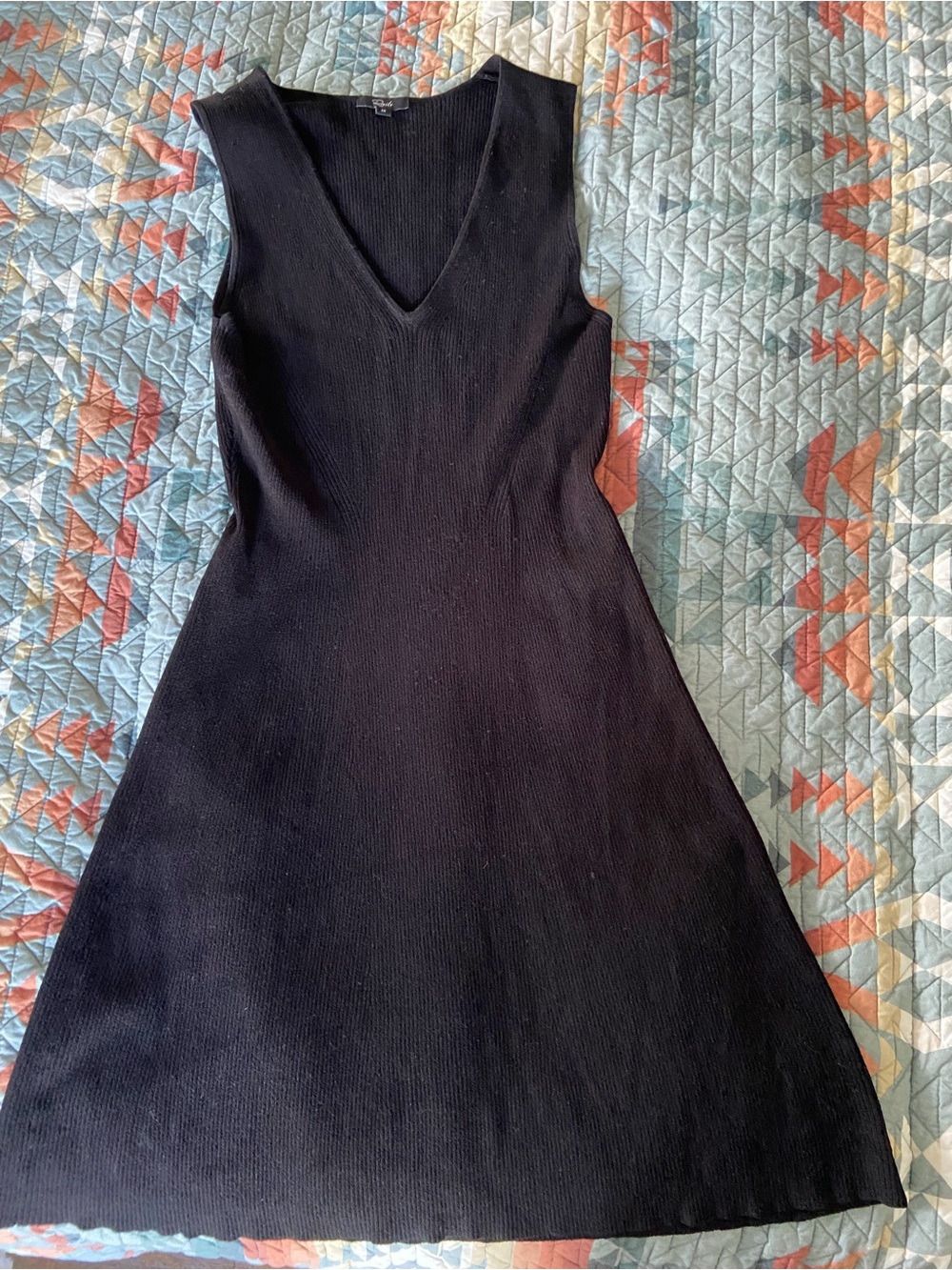 Rails Adaline Black V-Neck Sleeveless Women's Dress
